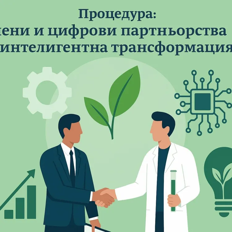 Министерството на иновациите и растежа (МИР) отвори за кандидатстване процедура за зелени и цифрови партньорства между науката и бизнеса Проектните предложения ще се подават до 16,30 ч. на 16 февруари 2026 г. Министерството на иновациите и растежа (МИР) отвори за кандидатстване процедура за зелени и цифрови партньорства между науката и бизнеса Проектните предложения ще се подават до 16,30 ч. на 16 февруари 2026 г.